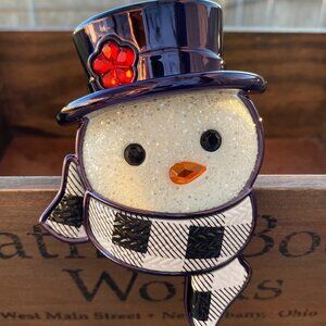 Bath & Body Works Snowman Plaid Scarf Wallflower Plug In - NEW